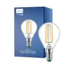 Philips Master Ultra Efficient LED E14 Birne Fadenlampe Klar 2.3W 485lm - 827 Extra Warmwei&szlig; | Ersatz F&uuml;r 40W